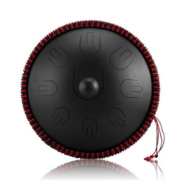 Imagem de Tambor de língua de aço, 35,5 cm, 9 notas, D, menor, instrumento de percussão, tambor de mão, ioga para iniciantes (estilo a)