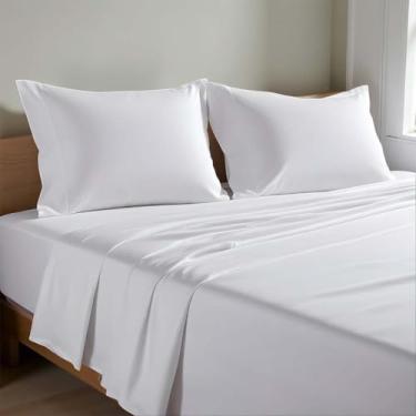 Imagem de KRISHNA Lençóis de berço 76,2 cm x 190,5 cm, 4 peças, macio, respirável, 100% microfibra escovada, cabe em colchões de bolso profundo de até 25 cm, solteiro estreito/beliche de acampamento/cama de