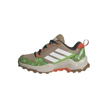 Imagem de adidas Tênis de caminhada unissex infantil Terrex Ax4r Minecraft K (criança pequena), Cartão/branco/laranja semiimpacto, 10.5 Little Kid