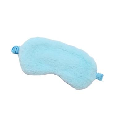 Imagem de Máscara de Dormir Venda de Olhos de Pelúcia Macia Máscaras de Olho Bonito Amor Nuvem Cobertura de Olho Máscara de Pelúcia Eyepatch Sesta Saúde Cobertura para os Olhos (Azul)
