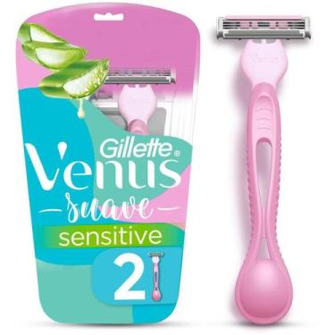 Imagem de Aparelho de Depilar Gillette Venus Suave Sensitive - 2 UN