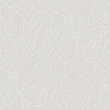 Imagem de Papel De Parede Vinilico 53Cmx10 M Folhagem Off-White - Willer K