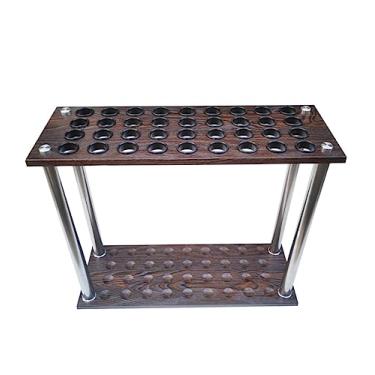 Imagem de Suporte para tacos de sinuca, suporte para tacos de sinuca, suporte de madeira para tacos de sinuca, 36 tacos, suporte de chão, suporte de taco de bilhar, suporte para taco de bilhar
