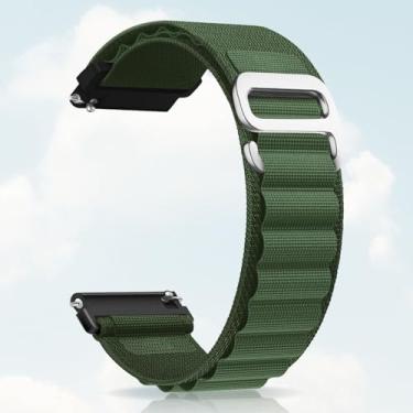 Imagem de Pulseira de nylon compatível com Samsung Galaxy Watch 7/FE/6/5 Pro 4 3/Watch 4 6 Classic/Active/Gear S2 S3 Frontier, pulseira esportiva de 20 mm e 22 mm para Galaxy Watch de 47 mm, 43 mm, 45 mm, 40 mm