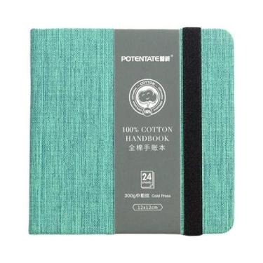 Imagem de Caderno De Papel Para Aquarela 12x12cm 24 Folhas 300g 100% Algodão POT