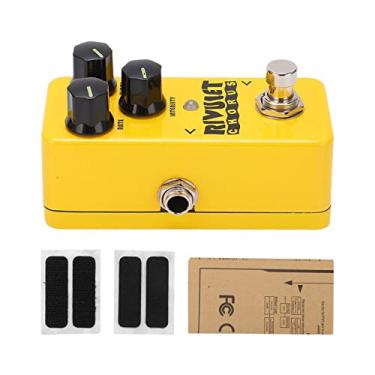 Imagem de Cuofyunl pedal de efeito chorus mini amarelo conjunto analógico pedais atualizar acessórios guitarra 96khz
