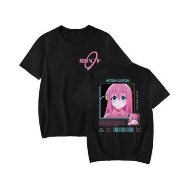 Imagem de Camiseta Masculina Bocchi the Rock Anime, Confortável, Com Estampa Hip
