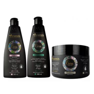 Imagem de Kit Arvensis Cachos Shampoo + Condicionador + Geleia Alta
