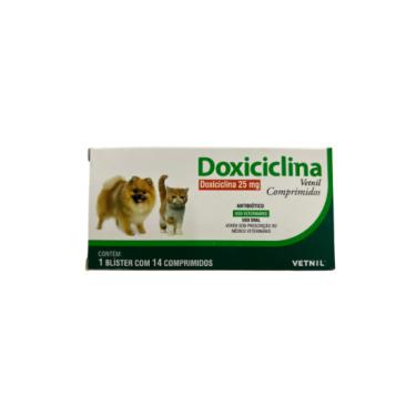 Imagem de Doxiciclina Vetnil 25 mg - 14 comprimidos