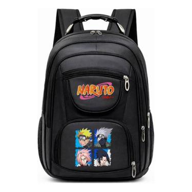 Imagem de Mochila Grande Com Alça de Aço Resistente e Estampa Infantil Anime Nin