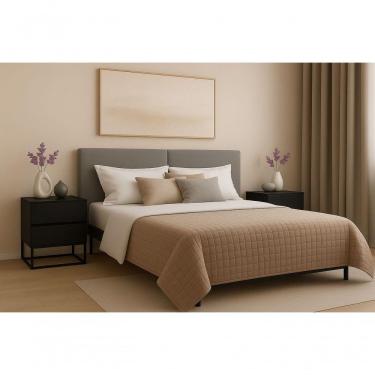 Imagem de Kit 2 Mesas De Cabeceira Industrial 45cm Base Preto