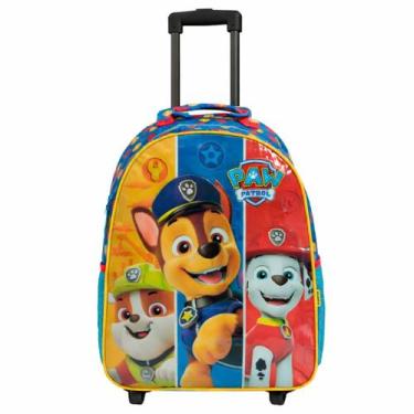 Imagem de Kit Mochila Rodinha Patrulha Canina Lancheira Térmica Estojo - Plike