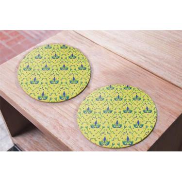 Imagem de Kit 4 Capas De Sousplat Carnaval Cores Brasil Máscaras - Fabrika de Fe