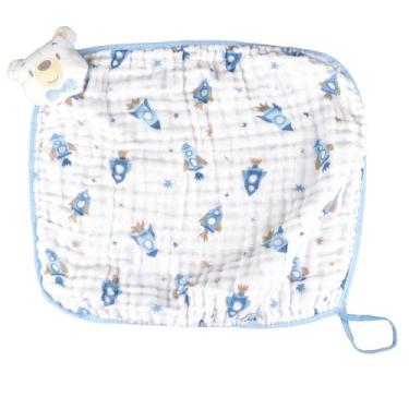 Imagem de Naninha Soft com Pelúcia e Prendedor de Chupeta 30cm x 38cm - BABY JOY
