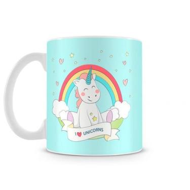 Imagem de Caneca Unicórnios I Love - Starnerd