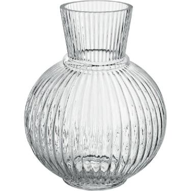 Imagem de VASO DECORATIVO ENFEITE HOME&CO VIDRO 23x19x19cm TRANSPARENTE