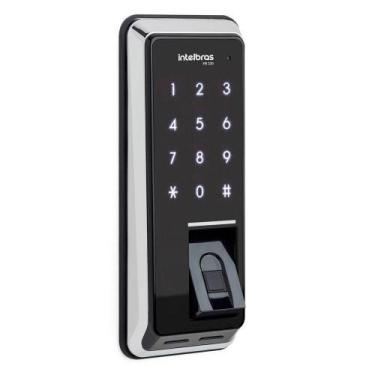 Imagem de Fechadura Digital Intelbras FR220 com Biometria Touch Screen Preto, Pr