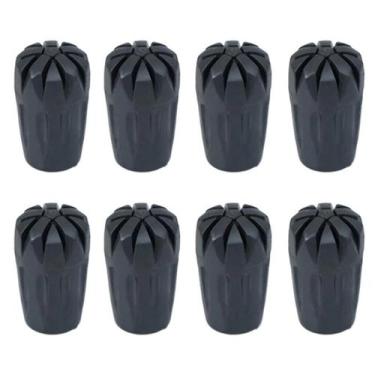 Imagem de Conjunto De 8 Pontas De Borracha Antiderrapantes Para Bastões De Camin