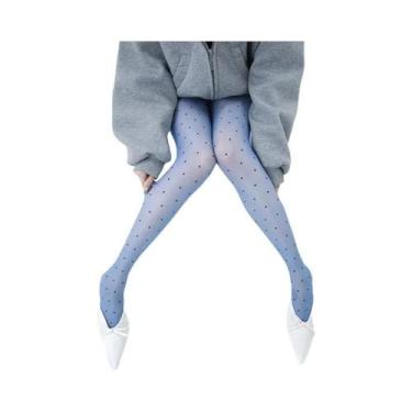 Imagem de Meias-calças Vintage De Cintura Alta Com Bolinhas Para Mulheres, 10D, 