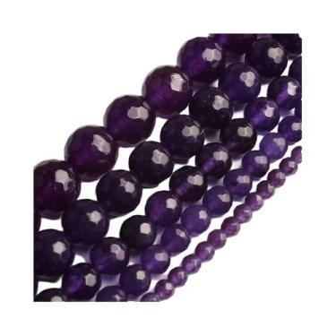 Imagem de Contas Redondas De Pedra Natural Calcedônia Jade 6/8/10mm Soltas Para 