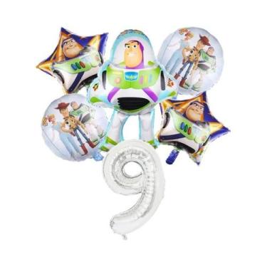 Imagem de Balões De Folha Buzz Lightyear E Woody Do Toy Story Para Festa De Aniv