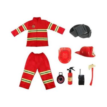 Imagem de Fantasia De Bombeiro Para Crianças, Meninos E Meninas, Fantasia De Hal