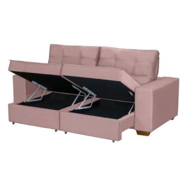 Imagem de Sofá Baú San Marino Retrátil e Reclinável 3 Lugares 250cm Veludo Sofat