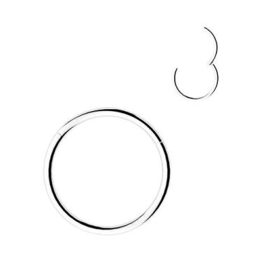 Imagem de Argola De Titânio Articulada Para Nariz, Lábio E Orelha  Joia Corporal