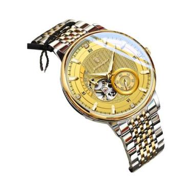 Imagem de Relógio De Pulso Mecânico Automático Masculino De Luxo Em Aço Inoxidáv