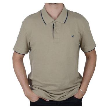 Imagem de Camisa Polo Masculina Hering MC Malha Bege Escuro 036H9CEN-Masculino