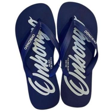 Imagem de Chinelo Onbongo Original Azul Marinho Com Onbongo Em Branco-Unissex