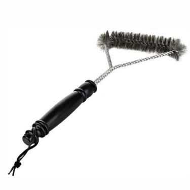 Imagem de Escova Limpa Grelha Churrasqueira Cerdas De Aço Grill Espeto - OUTRAS 