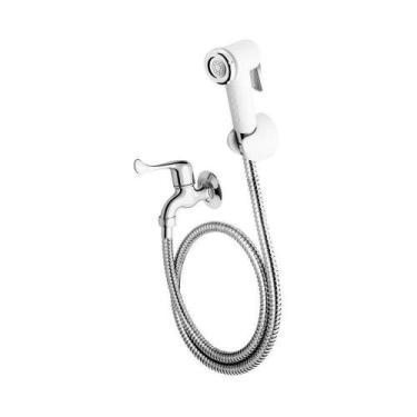 Imagem de Ducha Higiênica Fame Com Registro Branca Cromada - FAME BRASIL