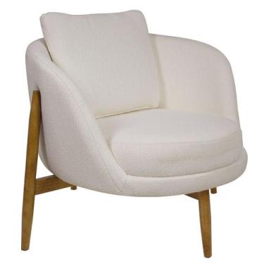 Imagem de Poltrona Decorativa Austin Bouclé Off White - Nexta Casa