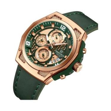 Imagem de Relógio Cronógrafo Luminoso À Prova d'Água Masculino NAVIFORCE De Alta