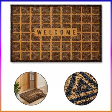 Imagem de Capacho Vinil Kapazi Welcome Grade 50x80 Antiderrapante