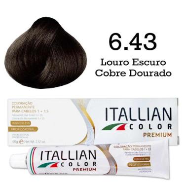 Imagem de Coloração Itallian Color 6.43 Louro Escuro Cobre Dourado - Itallian Ha