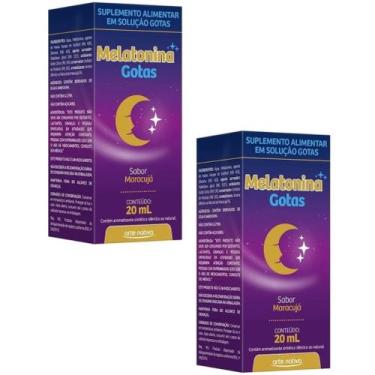 Imagem de Melatonina Em Gotas Sabor Maracujá 20ml - Arte Nativa, 2 Unidades
