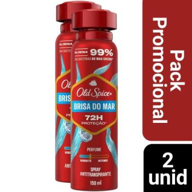 Imagem de Kit 2 Desodorante Old Spice Brisa do Mar Masculino 72h 150ml