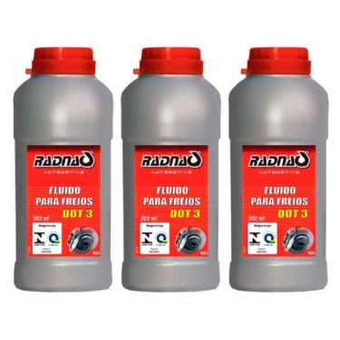 Imagem de Fluido De Freio Dot 3 500ml - Radnaq - 3 Unidades