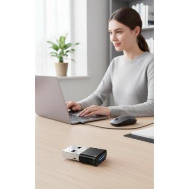 Imagem de Adaptador USB Bluetooth 5.0 PC Notebook Windows - Sem Fio - Congratula