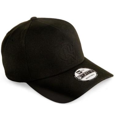 Imagem de Boné New Era Flamengo 9Forty AFrame Time Futebol Original, Preto