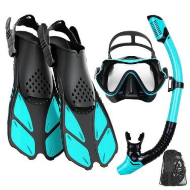Imagem de Conjunto De Equipamentos De Snorkel Para Adultos: Máscara Antiembaçant