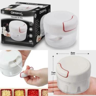 Imagem de Mini Processador Triturador de Alimentos Cozinha com 2 Lâminas  Manual
