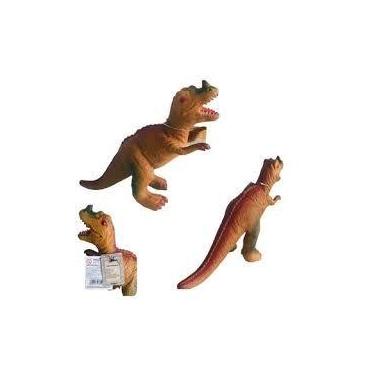 Imagem de Dinossauro de Brinquedo Emborrachado Macio Fofinho com Som Ruído Coleç