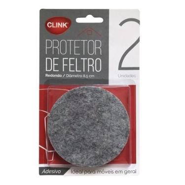 Imagem de Proteção Móveis Protetor Feltro Adesivo 2 Unidades 8,5cm - CLINK