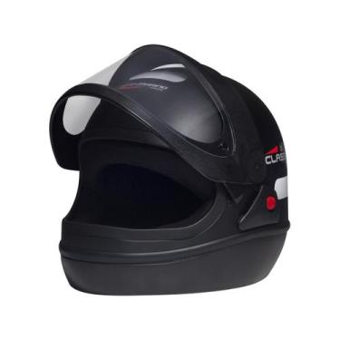 Imagem de Capacete Taurus San Marino Classic Preto Fosco tamanho 56, Preto, 56