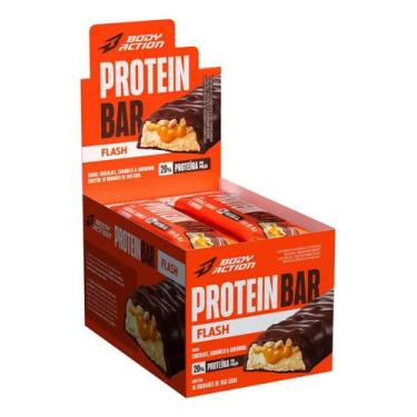 Imagem de Barra De Proteína Protein Bar Flash 35g 10 Unids Bodyaction -, Chocola