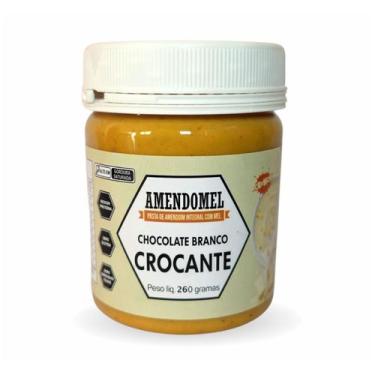 Imagem de Pasta de Amendoim - 260g Chocolate Branco Crocante - Amendomel