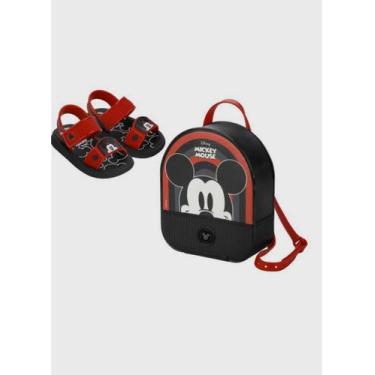 Imagem de Sandália Infantil Grendene Kids Disney Mickey e Minniey com Mochila 23
